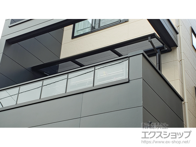 東京都足立区ののバルコニー・ベランダ屋根 ヴェクターテラス F型 屋根タイプ 単体 積雪〜20cm対応 施工例