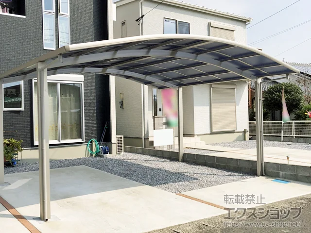 宮崎県東諸県郡国富町のValue Selectのカーポート プレシオスポート ワイド 積雪～20cm対応 施工例