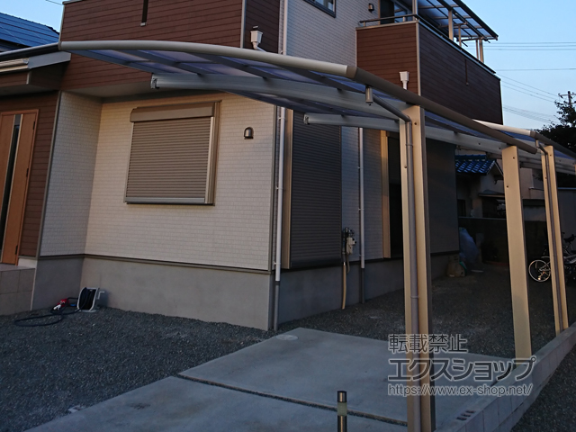 兵庫県姫路市ののカーポート レイナポートグラン 縦連棟　積雪〜20cm対応 施工例