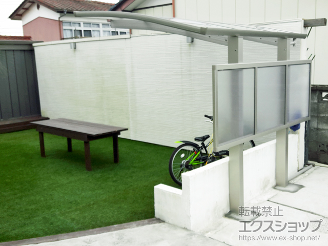 福島県南相馬市ののサイクルポート・駐輪場 プレシオスポート ミニ 積雪〜20cm対応 施工例