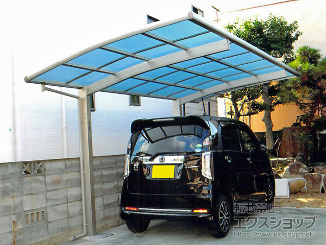 岡山県岡山市ののカーポート レイナポートグラン　積雪〜20cm対応 施工例