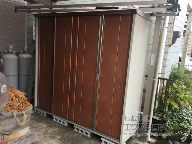 神奈川県相模原市のの物置・屋外倉庫 グランプレステージジャンプ 2247×750×2100（GP-227H-F） GP-227H-F-TR 施工例