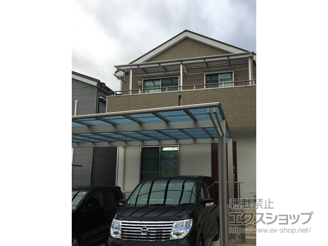 愛知県名古屋市ののカーポート エフルージュ ツイン 積雪〜20cm対応 施工例