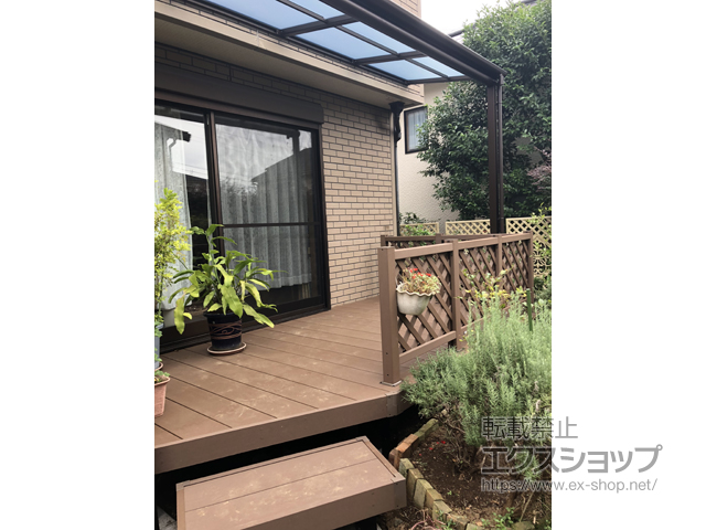 東京都町田市ののウッドデッキ リウッドデッキ 200 施工例