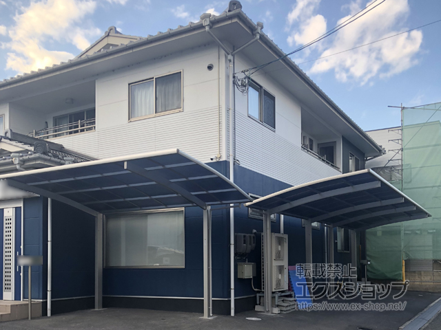 広島県福山市ののカーポート プレシオスポート 積雪〜20cm対応 施工例