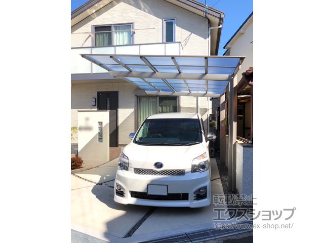 大阪府枚方市ののカーポート ネスカF (フラットスタイル) 積雪〜20cm対応 施工例