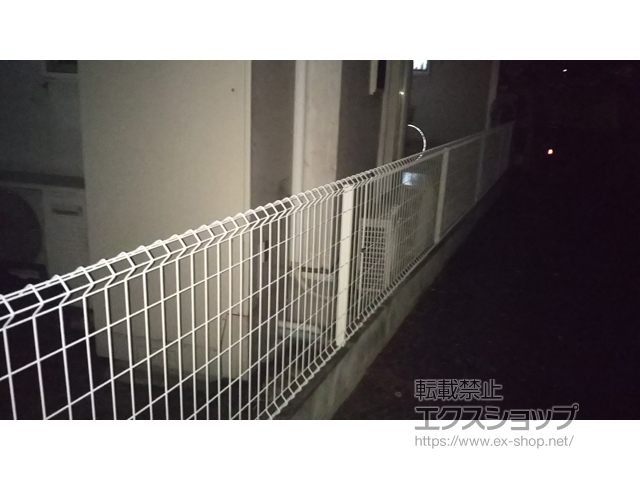 東京都世田谷区ののフェンス・柵 イーネットフェンス1F型 自由柱施工 施工例