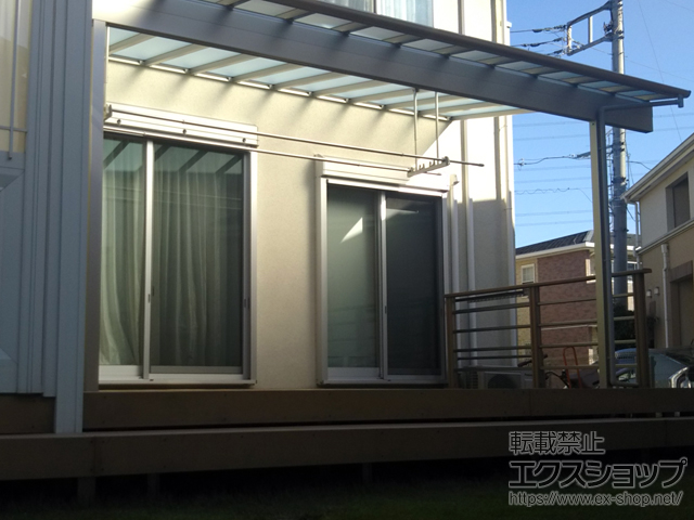 千葉県柏市ののテラス屋根 ヴェクターテラス F型 テラスタイプ 単体 積雪〜20cm対応 施工例