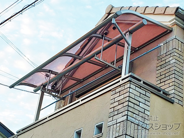 大阪府枚方市ののバルコニー・ベランダ屋根 ヴェクターテラス R型 屋根タイプ 単体 積雪〜20cm対応 施工例