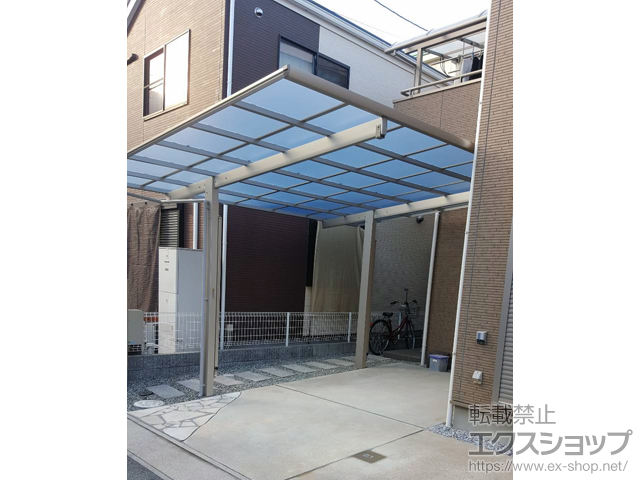 兵庫県伊丹市ののカーポート エフルージュ プラス　積雪〜20cm対応 施工例