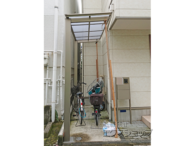 東京都江東区ののテラス屋根 フーゴF 独立テラスタイプ 単体 積雪〜20cm対応 施工例