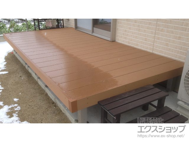 岐阜県可児市ののウッドデッキ リウッドデッキ 200 施工例