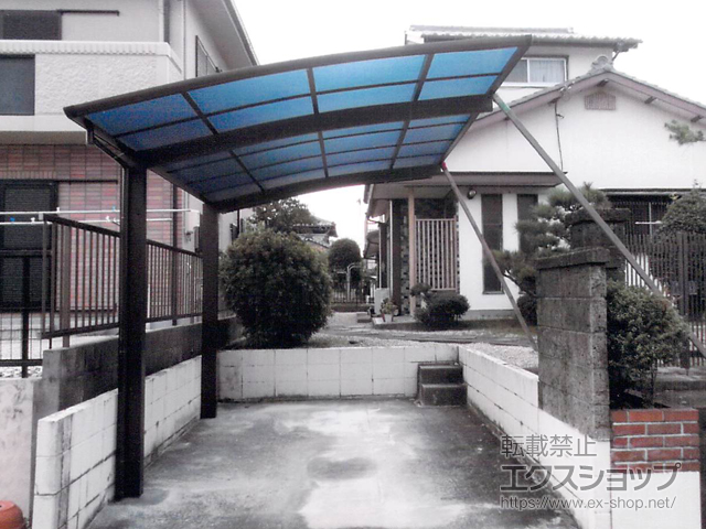 三重県四日市市ののカーポート プレシオスポート 積雪〜20cm対応 施工例