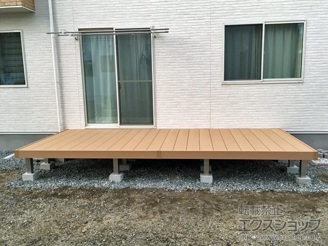 福島県西白河郡西郷村ののウッドデッキ リウッドデッキ 200 施工例