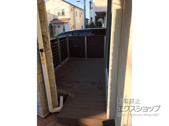 埼玉県所沢市ののウッドデッキ リウッドデッキ 200 施工例