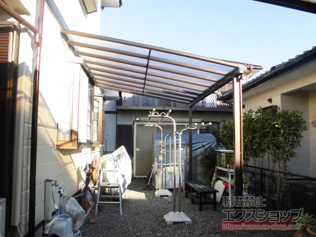 三重県鈴鹿市ののテラス屋根 ヴェクターテラス F型 テラスタイプ 単体 積雪〜20cm対応 施工例