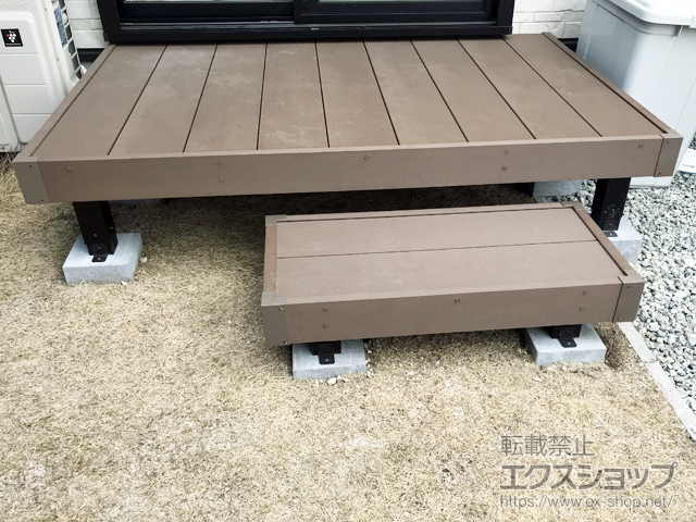 大阪府松原市ののウッドデッキ リウッドデッキ 200 施工例