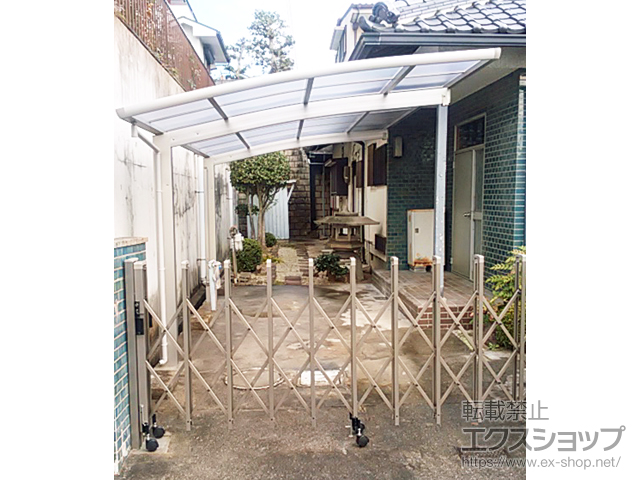 大阪府枚方市ののカーゲート、カーポート レイナポートグラン　積雪〜20cm対応 施工例