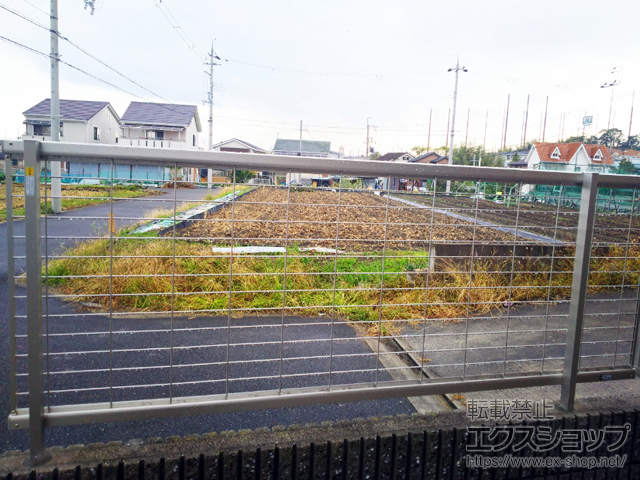 大阪府四條畷市ののフェンス・柵 シンプレオフェンス13型 ルーバー 自由柱施工 施工例