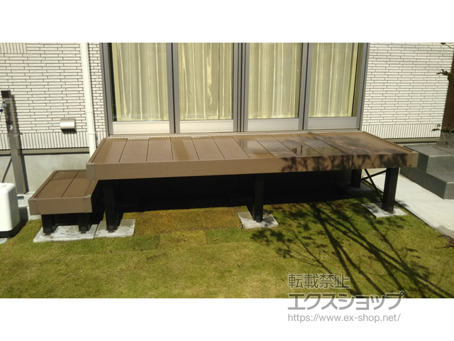 新潟県新潟市ののウッドデッキ リウッドデッキ 200 施工例