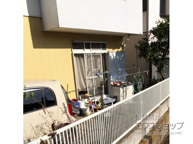 千葉県鎌ケ谷市ののフェンス・柵 シンプレオフェンス10型 縦格子32本 自由柱施工 施工例