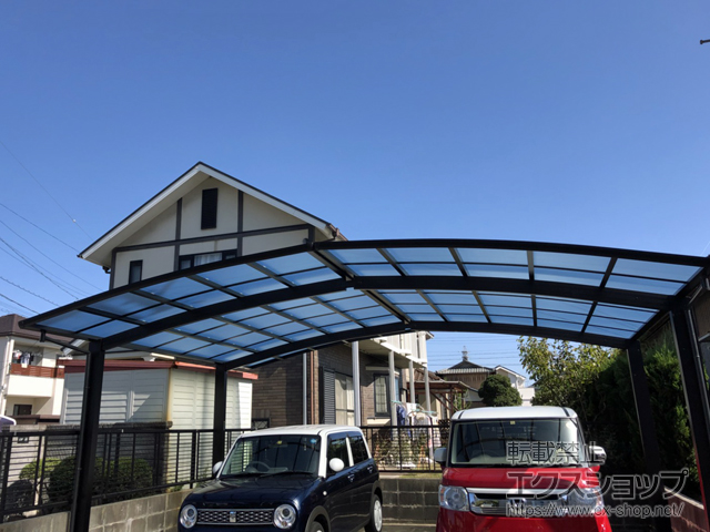 愛知県常滑市ののカーポート レイナポートグラン M合掌　積雪〜20cm対応 施工例