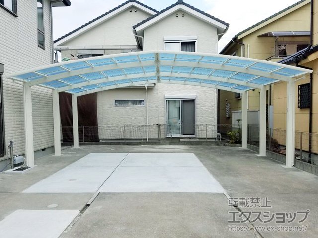奈良県橿原市ののカーポート レイナトリプルポートグラン　積雪〜20cm対応 施工例
