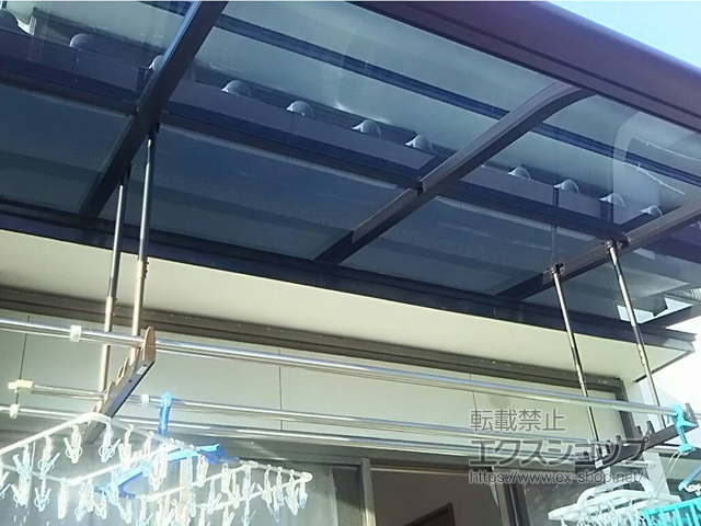 長崎県西彼杵郡時津町ののテラス屋根 ヴェクターテラス R型 テラスタイプ 単体 積雪〜20cm対応 施工例