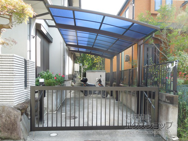 兵庫県神戸市ののカーポート レイナポートグラン 延長　積雪〜20cm対応 施工例