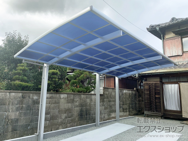 京都府向日市ののカーポート レイナポートグラン 延長　積雪〜20cm対応 施工例