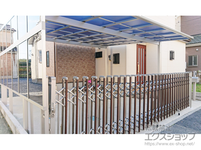 茨城県北相馬郡利根町ののカーポート エフルージュ ツイン 積雪〜20cm対応 施工例