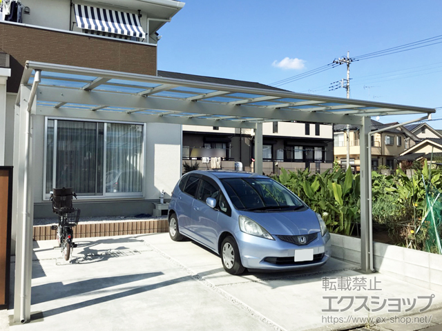 東京都八王子市ののカーポート エフルージュ ツイン 積雪〜20cm対応 施工例