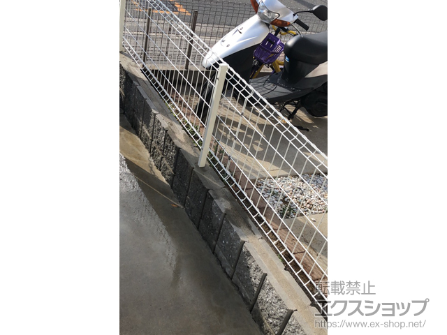 大阪府大阪市ののフェンス・柵 ハイグリッドフェンスUF8型 フリーポールタイプ 施工例