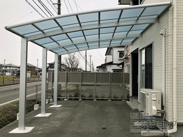 岩手県北上市ののカーポート レイナベーカポートグラン50　積雪〜50cm対応/3本柱 施工例