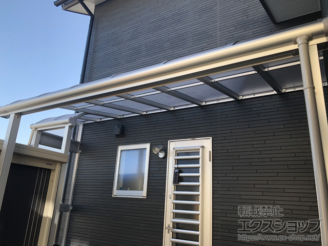 岩手県北上市ののテラス屋根 ヴェクターテラス R型 テラスタイプ 単体 積雪〜20cm対応 施工例