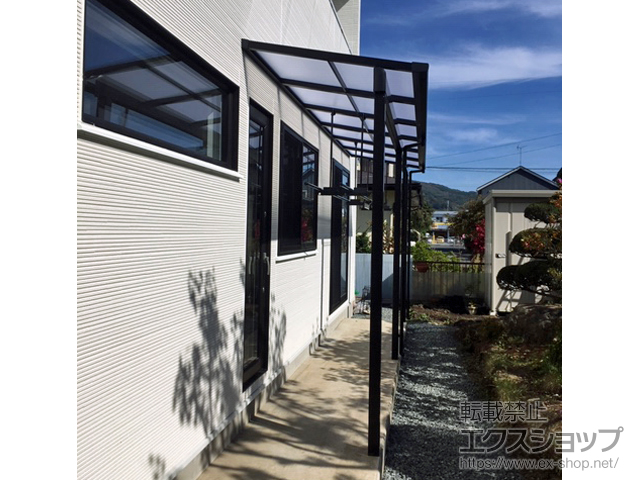 岩手県盛岡市ののテラス屋根 スピーネ F型 1500 テラスタイプ 連棟 積雪〜50cm対応 施工例