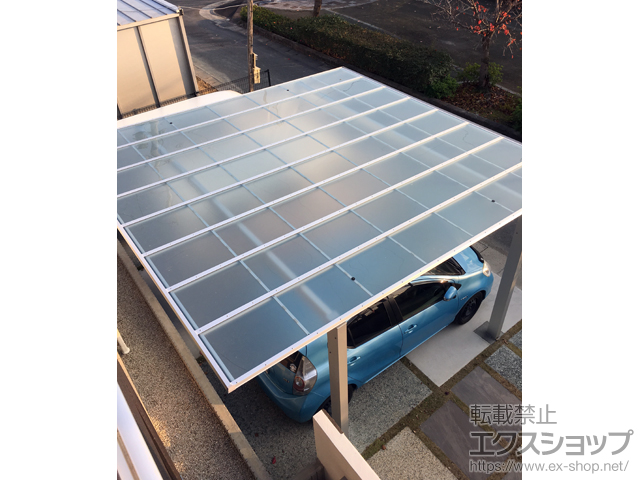 福岡県久留米市ののカーポート エフルージュ ツイン 積雪〜20cm対応 施工例