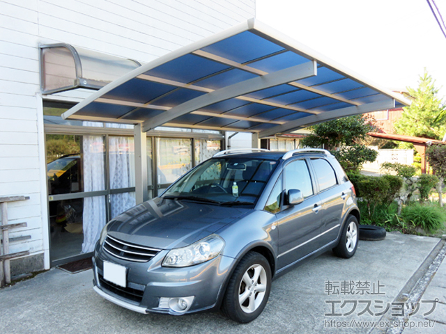 山口県周南市ののカーポート プレシオスポート 積雪〜20cm対応 施工例