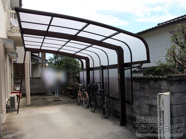 徳島県小松島市ののカーポート プレシオスポート アルファ 積雪〜20cm対応 施工例