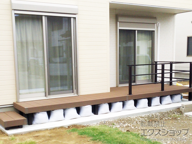 茨城県土浦市ののウッドデッキ リウッドデッキ 200 施工例