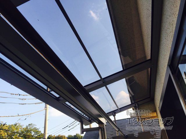 東京都三鷹市ののバルコニー・ベランダ屋根 スピーネ F型 屋根タイプ 単体 積雪〜20cm対応 施工例