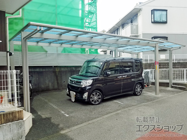 神奈川県厚木市ののカーポート エフルージュ ツイン 積雪〜20cm対応 施工例
