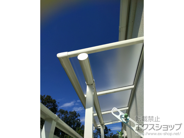 東京都東村山市ののバルコニー・ベランダ屋根 ヴェクターテラス F型 屋根タイプ 単体 積雪〜20cm対応 施工例