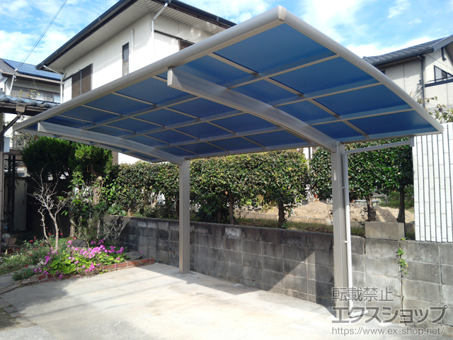 兵庫県三木市ののカーポート プレシオスポート 積雪〜20cm対応 施工例