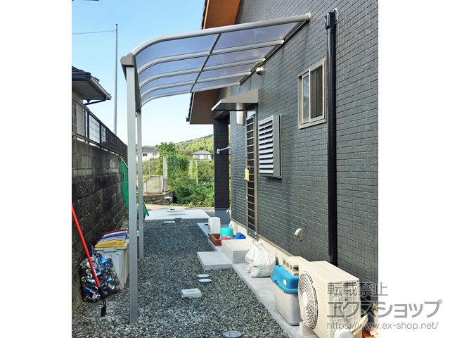 佐賀県嬉野市ののテラス屋根 ヴェクターテラス R型 テラスタイプ 単体 積雪〜20cm対応 施工例