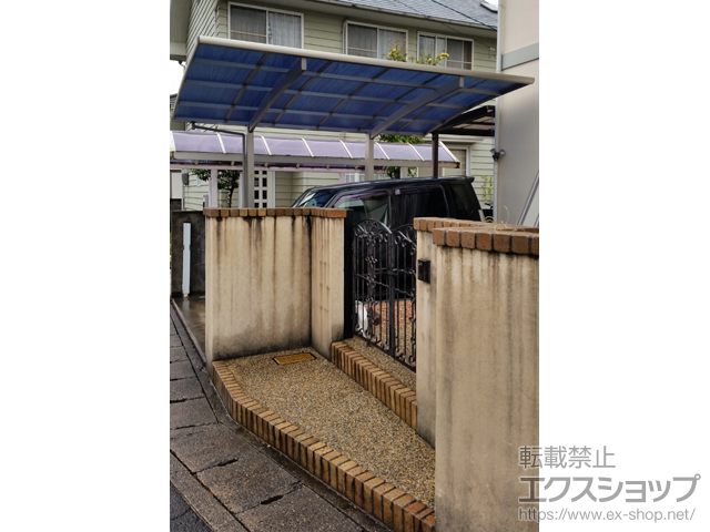 岡山県岡山市ののカーポート プレシオスポート 積雪〜20cm対応 施工例