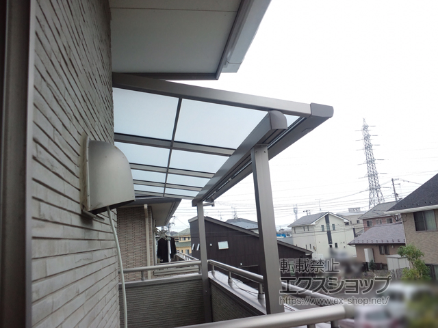 宮城県仙台市ののバルコニー・ベランダ屋根 スピーネ F型 屋根タイプ 単体 積雪〜20cm対応 施工例