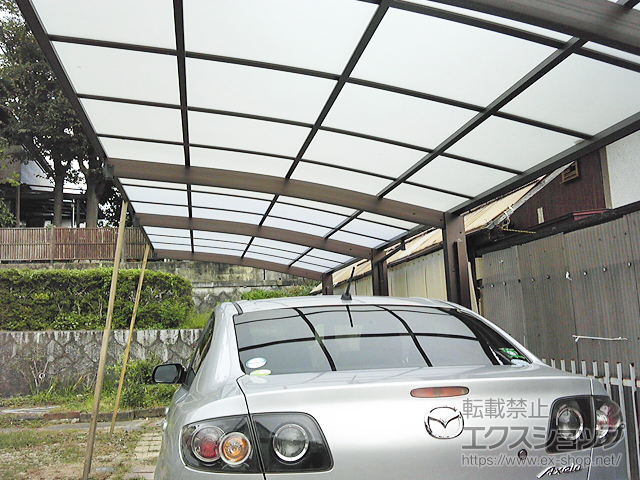 岐阜県各務原市ののカーポート プレシオスポート 積雪〜20cm対応　たて連棟用セット 施工例