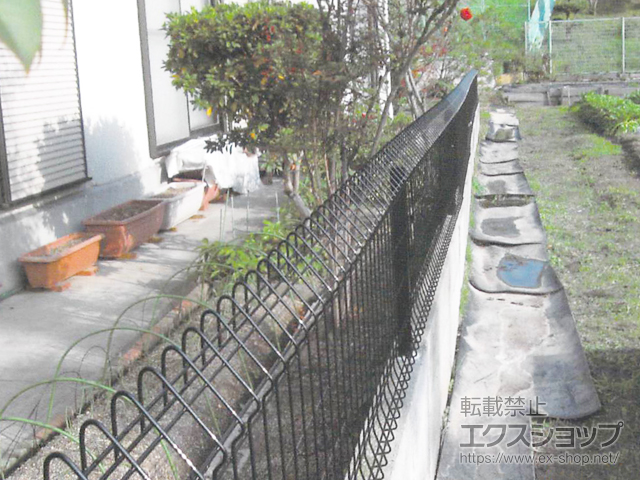 大阪府和泉市ののフェンス・柵 メッシュフェンス G10-R 自由柱 施工例