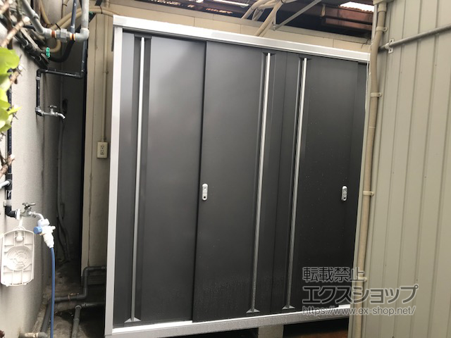 愛知県海部郡大治町のの物置・屋外倉庫 シンプリー 一般型 2160×615×1903（MJX-216E） MJX-216E-PG 施工例